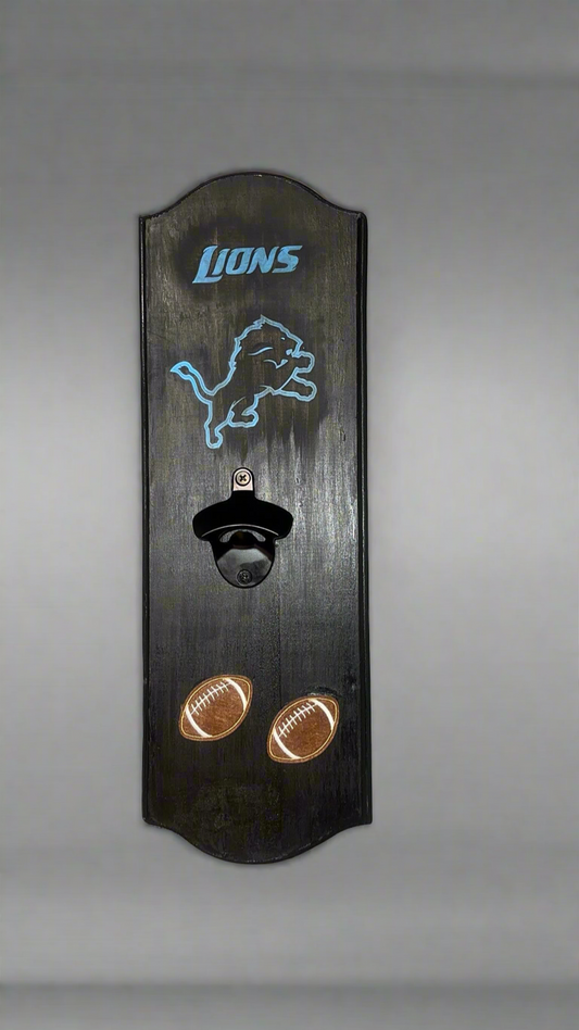 Wall hang bottle opener